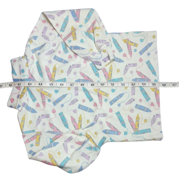 VTG Health-Tex Set‎ 2 Pastel Colored Graphic Ruffle/Turtlenecks Long Sleeve - Picture 3 of 7